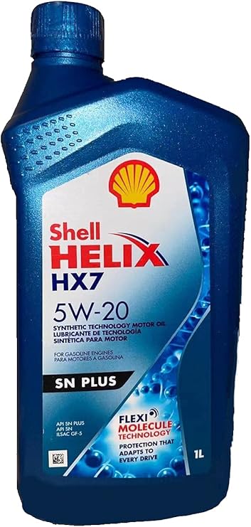 زيت شل Helix HX7 SN Plus 5w-20 Synthetic Motor Oil ، 1 Liter (6 Liters)