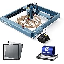 SCULPFUN SF-A9 40W Laser Engraving Cutting Machine Precise Focusing Design Multiple Connection Methods Laser Engraver,with Honeycomb Working and Roller