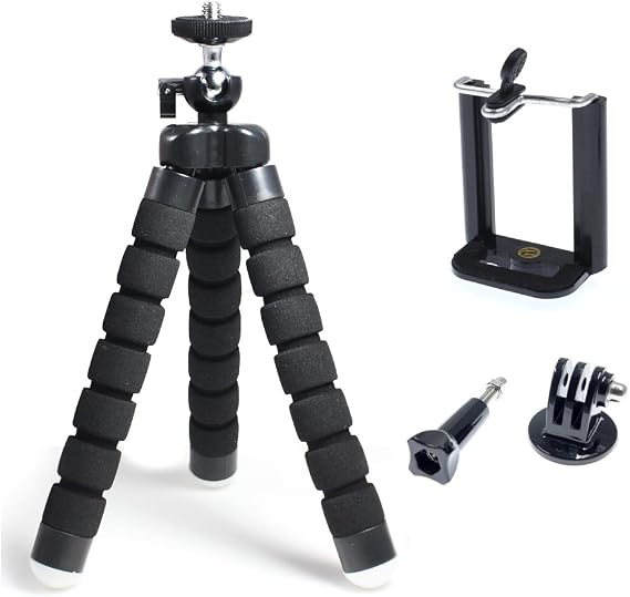Esnek Ahtapot Tarzı Mini Tripod Stand Kiti Cep Telefonu Akıllı Telefon ve Spor Aksiyon Kamerası için