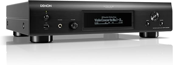 Denon DNP-2000NE مشغل صوت رقمي ، صوت لاسلكي متعدد الغرف ، معالجة Ultra AL32 ، HEOS مدمج ، تكوين DAC رباعي ، يدعم AirPlay 2 ، Alexa ، Siri Voice Control ، Black