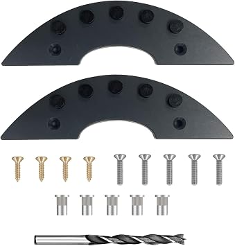 JYAN 2 Pack Spark Plate, Skid Plate for Skateboard Tail Brake, Dual Fix with Screws & 3M Adhesive, Bright Sparks Tail Guard Protector for Street Board Longboard