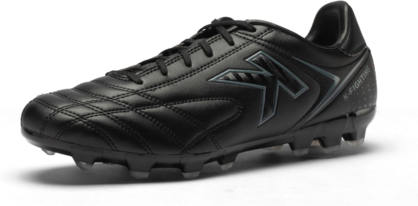 حذاء كرة قدم جلدي من الألياف الدقيقة من KELME K-Fighting، حذاء خارجي ثابت/صناعي، للرجال والنساء