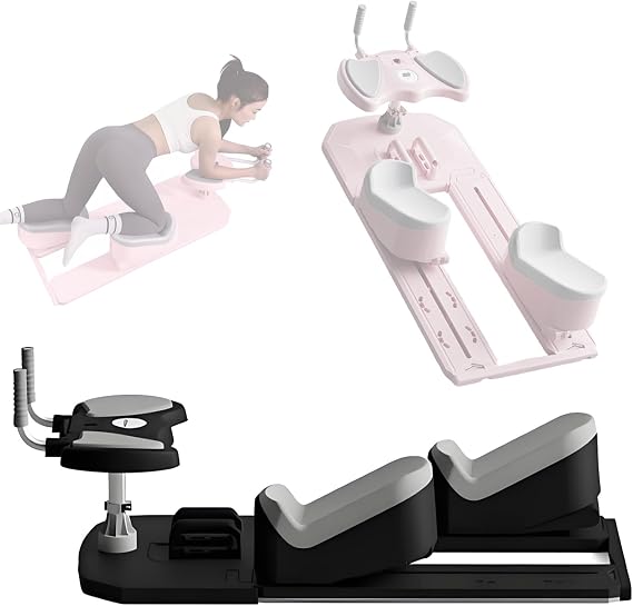Spine Twist & Stretch Trainer with 3-Level Adjustable Height, Full Body Stretch Crawling Exercise Fitness Twist Workout Waist Leg Training Machine, 500LB Capacity Black