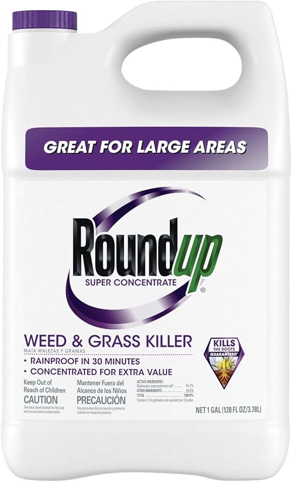Roundup Super Concentrate Weed & amp؛ قاتل العشب ، 1 غال.