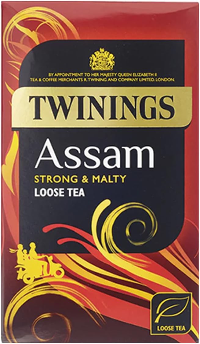 Twinings Assam Loose Leaf Tea | Strong, Bold &amp; Malty Loose Black Tea | Refreshing &amp; Invigorating Indian Tea Blend | Multipack Bulk Buy, (4 X 125g Packs)