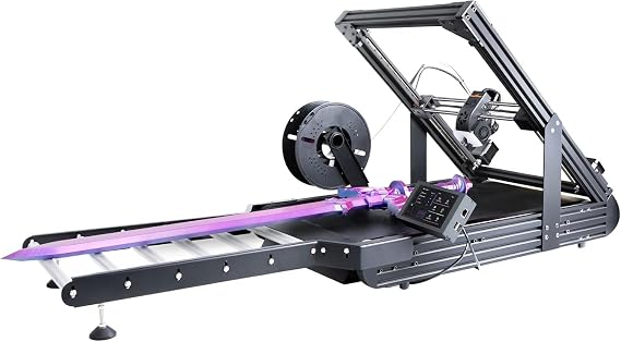 IdeaFormer-3D IR3 V2 Belt Printer Extended Roller 250250mm, Infinite Z Axis Conveyor Belt 3D Printer Auto Leveling 400mm/s Speed for Long & Batch Printing CoreXY Structure