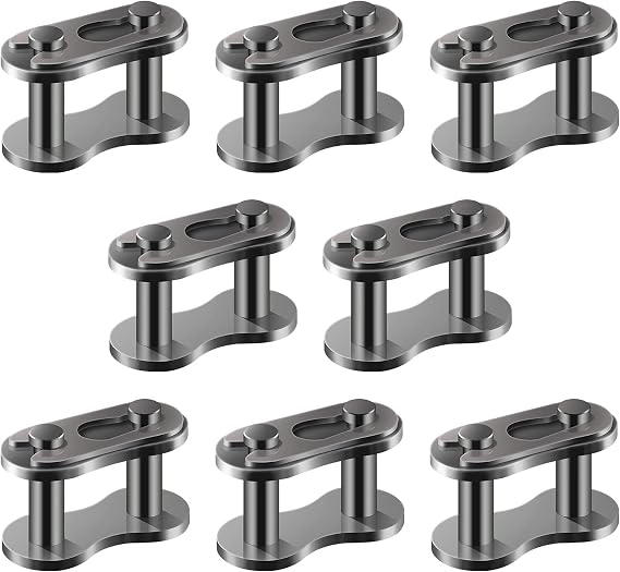 AIEX 8pcs # 35 سلسلة الروابط الرئيسية ، سبائك الصلب وصلات سلسلة الأسطوانة الثقيلة للدراجة دراجة صغيرة دراجة الكارتينج حفرة ATV سكوتر