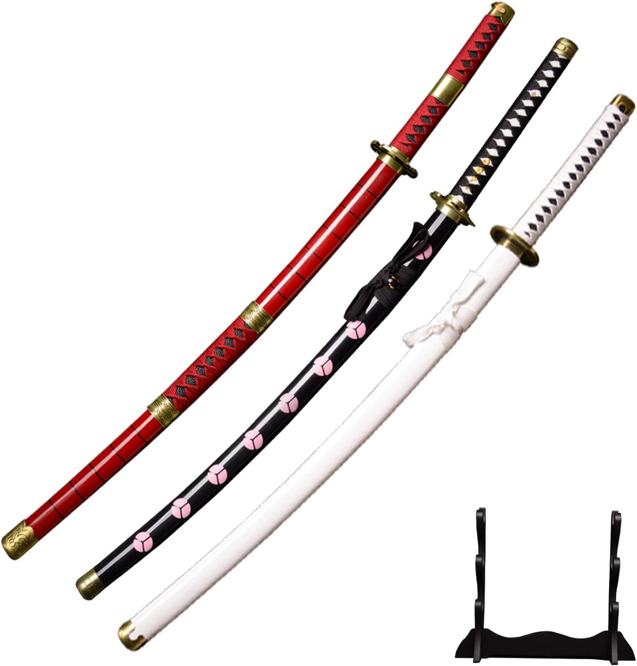 Sword fort Sword Zoro & # x27؛ s 3 Piece Set Sword، Handmade Katana Japanese Anime Cosplay Sword، Roronoa Zoro Anime Swords، Kitetsu، Shusui، Wado Ichimonji