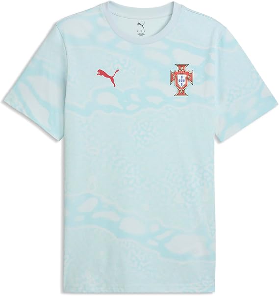 PUMA Mens Portugal Ftblculture All Over Print Crew Neck Short Sleeve Athletic Soccer Cleats - Green