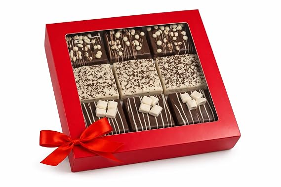 Father's Day Chocolate Covered Grahams Basket - Gourmet Cookie Food Gift for Dad- Chocolate Gift Box - Anniversary, Birthday, Thank You Gift