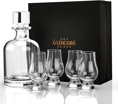 GLENCAIRN Decanter Set with Crystal Decanter, 4 Glasses, Gift Box
