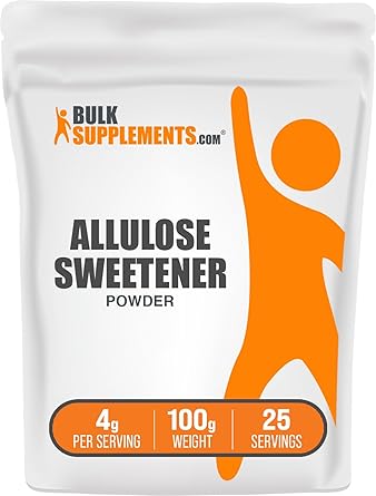 Allulose Powder - Allulose Sweetener, Sugar Substitutes for Baking, Sugar Alternative - Pure & Gluten Free, 4g per Servings, 100g 3.5 oz Pack of 1