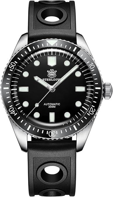 SteeldiveAU Steeldive SD1965،65 Classic، NH35، Dome AR Sapphire، Lume، 200 m Diver، BNIB