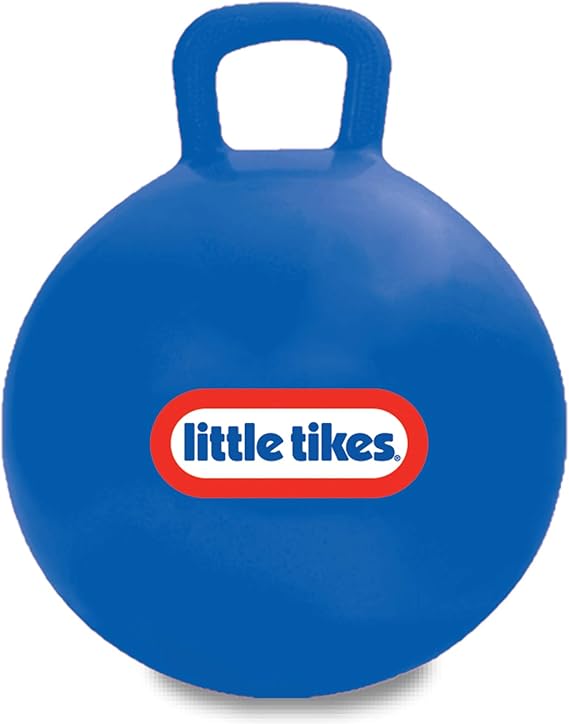 Little Tikes Bouncing Fun! Blue Hopper 9301B - Mega 18" Inflatable Heavy-Gauge Durable Vinyl Ball - Deflates Easily for Storage - Exercise Learning Activity for Kids Ages 4-8
