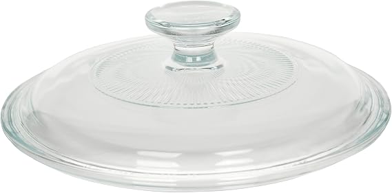 CorningWare G-5C Clear 1.5 Quart Fluted Round Replacement Glass Lid