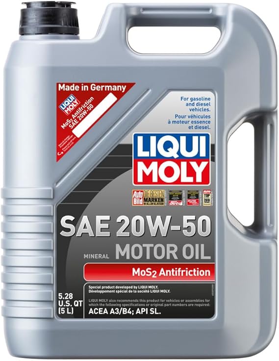 زيت محرك مضاد للاحتكاك LIQUI MOLY 5L MoS2 20W50
