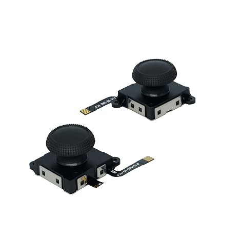 TMR Hall Effect Joystick Compatible with Joycon [No Drifting] Replacement Analog Thumb for Switch JoyCon, OLED & Lite Right/Left Stick (2pcs Single)