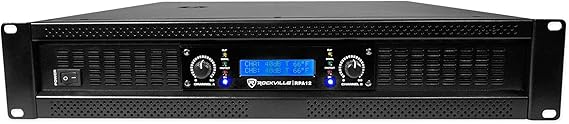 Rockville 5000 Watt Peak / 1400w RMS 2 Channel Power Amplifier Pro / DJ Amp RPA12
