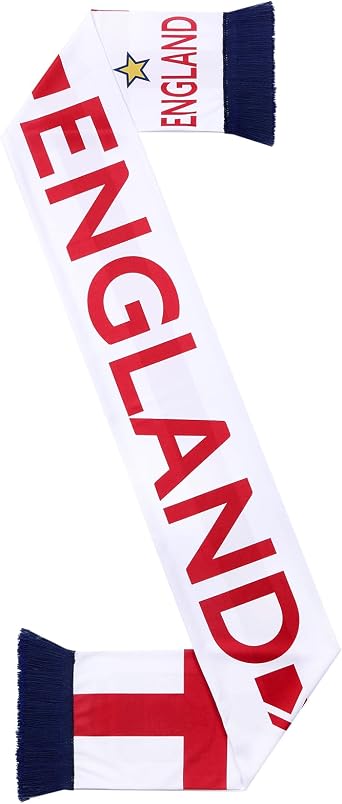 Eurzom Soccer Scarf Soccer Fans Souvenir High Definition Universal Polyester Double Side Logo Print Scarf Gifts for Men Women