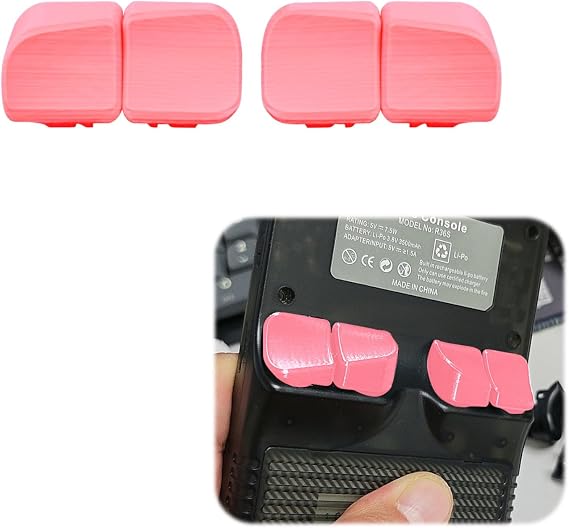 Upgraded Replacement Buttons Compatible with R36S, PLA Material Handheld Game Console Key Caps for Gaming Accessory (Pink)