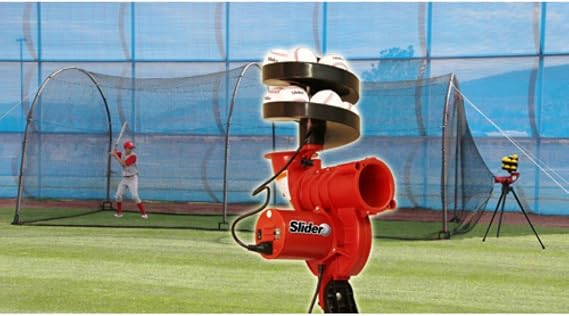 Slider & Xtender 24' - Pitching Machine + Batting Cage Combo
