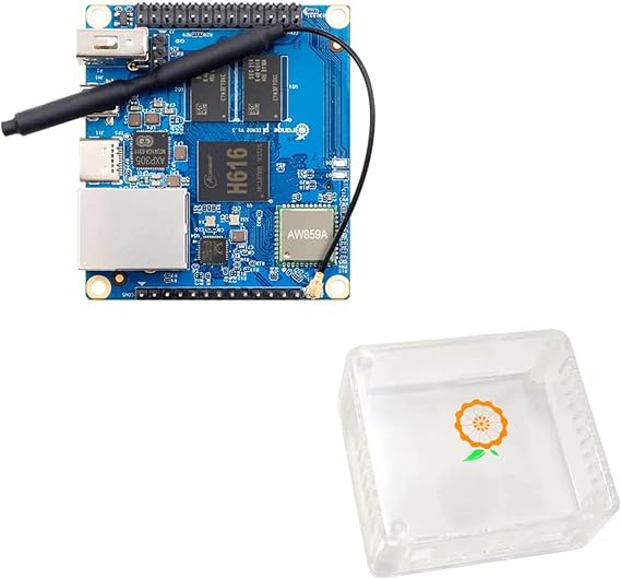 لوحة تطوير Orange Pi Zero 2 1 جيجابايت من ذاكرة الوصول العشوائي مع شريحة Allwinner H616، ودعم BT،وWif، وAndroid 10، وUbuntu،وDebian OS Single Board (Zero2+Case)