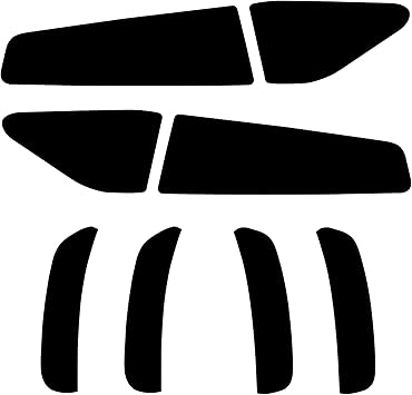 NDRUSH المدخن الضوء الخلفي & أمبير ؛ ملصق جانبي لفينيل تين فيلم ، تراكب مسبق ، غطاء التفاف ضوء الذيل متوافق مع دودج شاحن 2015-2021