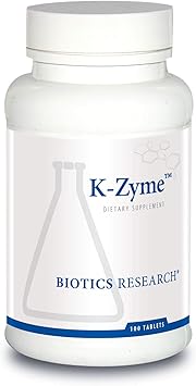 Biotics Research K ZymeTM البوتاسيوم، 99 ملليجرام، يدعم وظيفة القلب والأوعية الدموية، توازن الإلكتروليت، نقل الأعصاب، نشاط العضلات، ديسموتاز الفائق أكسيد، كاتالاز.100 قرص