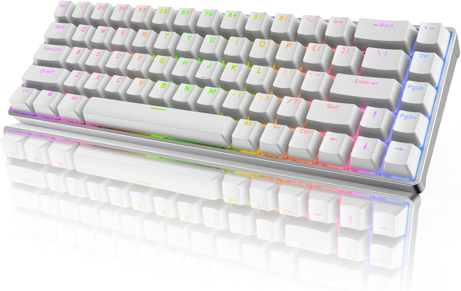RK ROYAL KLUDGE RK68Pro Wired 60% Mechanical Keyboard with CNC Frame, Compact Gaming Keyboard with Software 68 Keys Hot Swappable RGB Backlit, Gateron Brown Switch