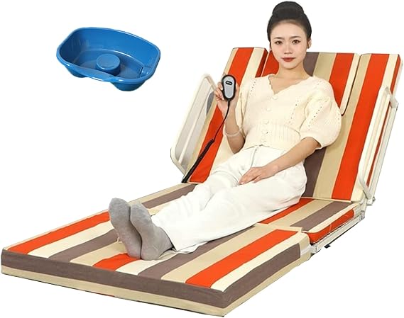 Adjustable Electric Lift Bed Backrest with Remote, 0-90 Power Sit-Up Assist Includes Mattress, Head/Neck Support, for Elderly Post-Surgery Recovery,180 * 90