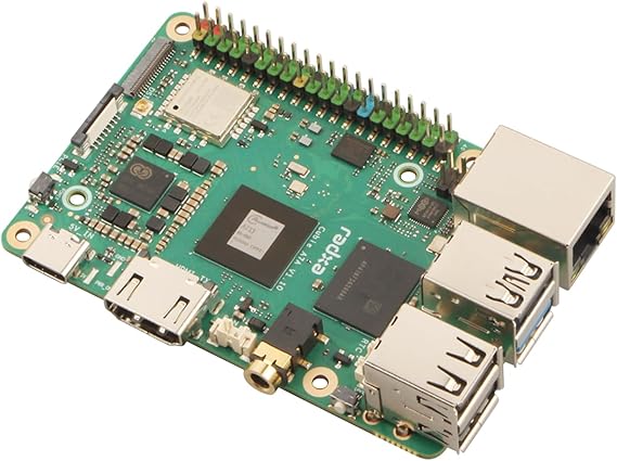 Radxa Cubie A7A Single Board Computer, High-Speed LPDDR5, Edge AI Computing Development Board with USB, HDMI, Ethernet Ports (Radxa Cubie A7A 8GB)