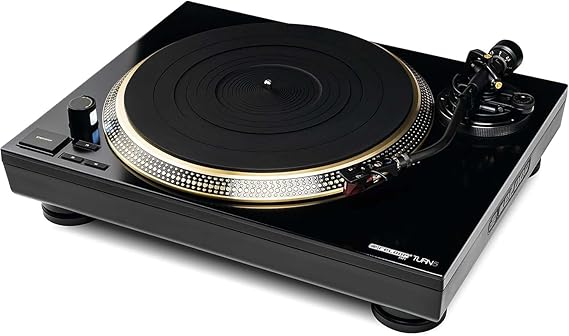 قرص دوار تناظري Reloop Turn 5 مع خرطوشة Ortofon 2M باللون الأحمر