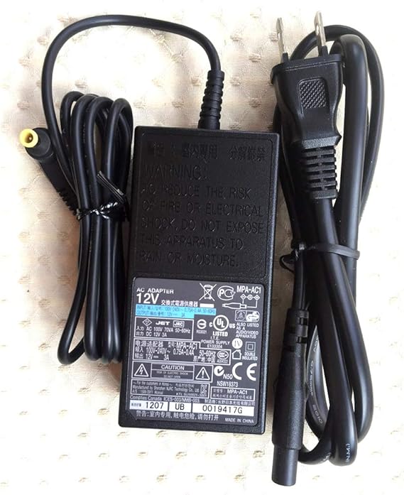 لمحول الطاقة سوني 12 فولت 3A wCord لـ VRD-MC3 MC5 MC6 AC-NB12A