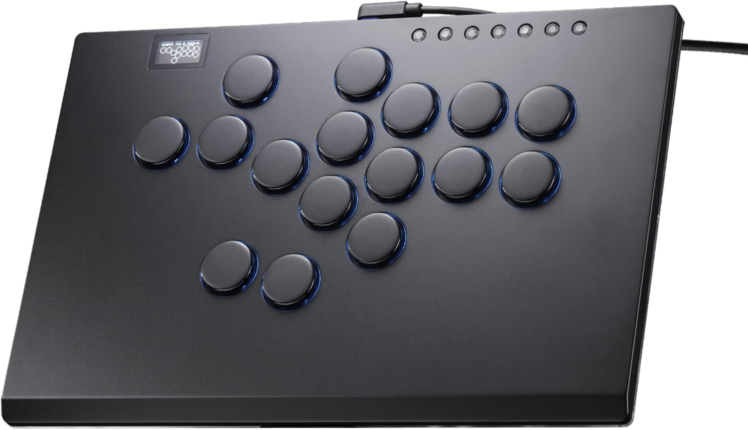 Leverless Controller Arcade Stick CosmoxGaming M16 Plus: Aluminum Leverless Controller,Leverless Arcade Stick for PCPS3PS4Switch Game,Crystal Low-Profile Switch Arcade Stick Support Hot Swap &amp; SOCD