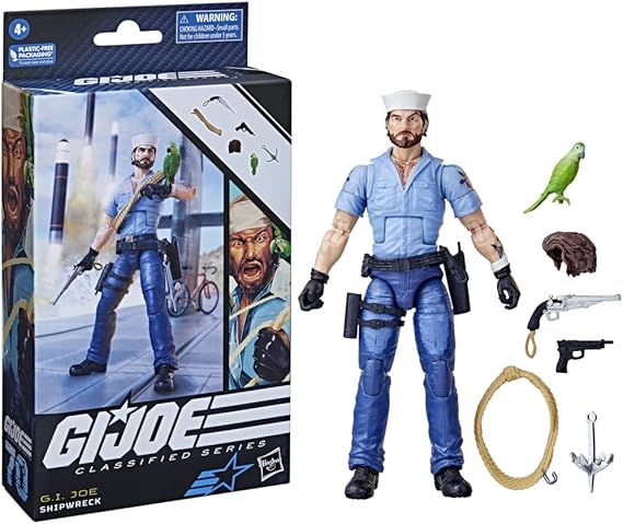 ج. سلسلة حطام السفن من سلسلة Joe Classified مع Polly، Collectible G.I. أرقام جو أكشن ، 70 ، 6 بوصات أرقام أكشن للأولاد والبنات ، مع 6 ملحقات   