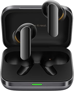 realme Buds Air 7, 12.4mm Dynamic Bass Drivers, 52Hrs Playtime, 52dB Hybrid ANC, 6 Mic ENC, 45ms Low Latency, 360 Spatial Audio, Hi-Res LHDC, IP55 Dust & Water Resistant, BT v5.4 - Gray