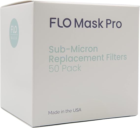 Pro [Everyday Filter] - فلاتر استبدال 50 عبوة لقناع الكبار ، صنع في الولايات المتحدة الأمريكية