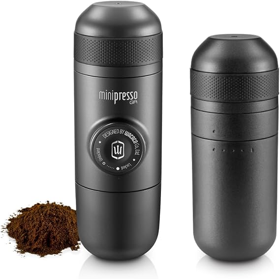 حزمة خزان المياه الكبيرة WACACO Minipresso GR & Tank+ - ماكينة صنع الإسبريسو المحمولة ذات السعة الموسعة لتخمير Lungo