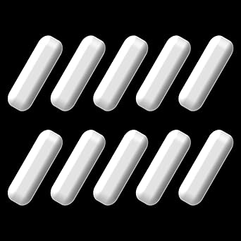 10Pcs PTFE Magnetic Stirrer Mixer Stir Bar 0.79inch/20mm, Magnet Stirring Rods Stick Stir Plate Bars for Laboratory, Home, University, Factory, Self-Stirring Cups C Type
