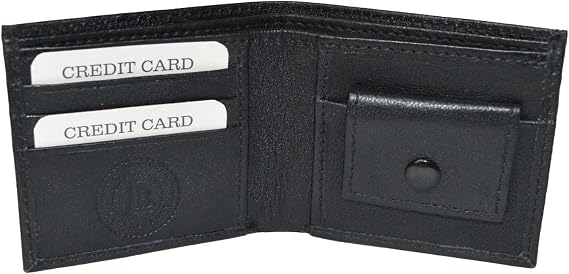 LB LEATHERBOSS محفظة صغيرة مدمجة للأطفال ثلاثية الطيات