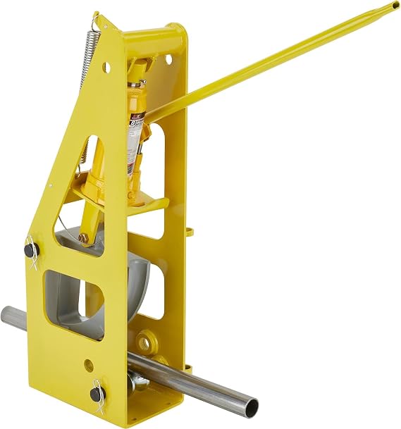 Speedway Motors 3rd Generation Hydraulic Round Tubing Bender with 1.25 Aluminum Die, 7 Bend Radius, Bends Mild Steel or Chromoly to 90 Ideal for Roll Cages & Chassis Fabrication