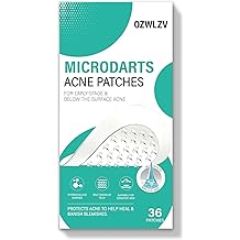 Pimple Patches for Face, 36ct Acne Patches, Hydrocolloid & Mighty Patch, Microdart Pimple Stickers for Covering Zits & Blemishes, Self-Dissolving Microneedle Patches with Salicylic Acid