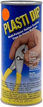 Plasti Dip Original Dip Can, Blaze Orange, 14.5 fl oz, Multi-Purpose Rubber Coating, Peelable Flexible Non-Slip Grip Coating for Tool Handles, Hardware, Home, Garden, Crafts & DIY Projects