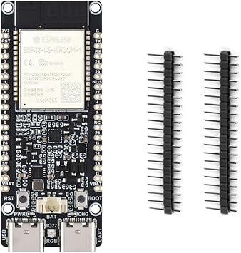 لوحة تطوير بوابة إنترنت الأشياء Wi-Fi 6 ثنائية النطاق ESP32-C5 من KLAYERS مع معالج RISC-V، وBLE 5، وZigbee & Thread، ووحدة معالجة مركزية بسرعة 240 ميجاهرتز، وذاكرة وصول عشوائي ثابتة سعة 384 كيلوبايت، وفلاش سعة 16 ميجابايت، مع دبابيس ملحومة مسبقًا