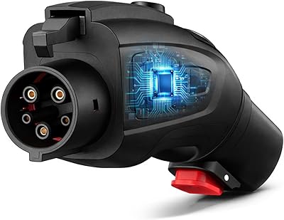 Tesla to J1772 Adapter Level 2 NACS to J1772 Adapter for BMW Ford Chevy Audi Mach EV Charging, Tesla Charger Adapters wLCD Display, 60-Amp 250-VAC