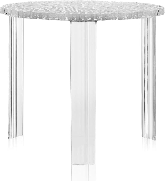 Kartell 08502B4 T-Table Furniture Grey/Transparent 60 x 60 x 56 cm