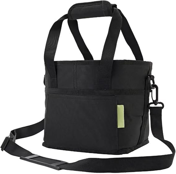Drink Bag Carrier, 4 Compartment Family Size Collapsible No-Spill Reusable Drink Carrier Bag with Adjustable Handle Strap,Portable 4 Drink Carrier Bag for Travel,Picnic,Outings,Sports