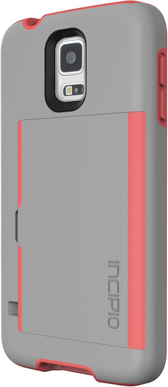 Incipio Stowaway for Samsung Galaxy S5 - Gray/Neon Orange