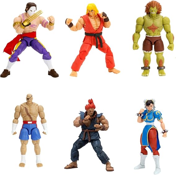 Kratos Power Street Fighter II Set (Akuma, Sagat, Vega, Blanka, Chun Li and Ken) - 6 Items