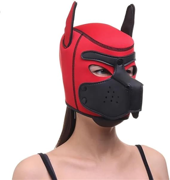 Neoprene Puppy Hood, Pup Hood Mask for Halloween
